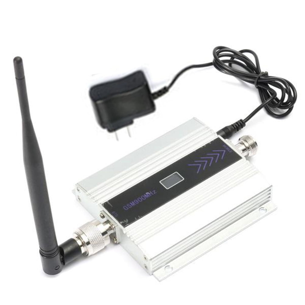 Pixnor GSM 900MHz Cell Phone Signal Booster Repeater Mobile Signal Amplifier with Indoor Whip Antenna Kit for Home Office Basement Warehouse (US Plug)