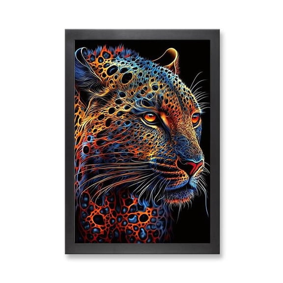 PixoBee 73102 - Framed Print 'Jaguar' (Size 24x34")