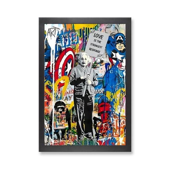 PixoBee 73254 - Framed Print 'Love is the Strongest Response'  (Size 24x34")