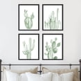 thumbnail image 1 of PixonSign 4 PCS Adhesive Canvas Poster Pastel Southwest Desert Cactus Prints Nature Wilderness Digital Modern Art Decorative Multicolor Botanical Floral Elements Art Set for Home - 12"x16" Black, 1 of 5