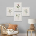 thumbnail image 1 of PixonSign 4 PCS Flowers Posters Framed Canvas Prints Forest Wildflower Wall Art Set Collage Floral Botanical Print Nature Illustrations Country/Farmhouse Rustic Cozy Zen Decor - 12"x16" White, 1 of 5
