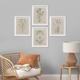 thumbnail image 1 of PixonSign 4 PCS Vintage Classic Wildflower Poster Plant Collage Nature Wilderness Plant Framed Wall Art Floral Botanical Room Decor Multicolor for Living Room, Bedroom, Office - 8"x10" White, 1 of 5