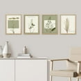 thumbnail image 1 of PixonSign 4 PCS Wilderness Plant Poster Set Geometric Square Duotone Plants Prints Flower Framed Wall Art Floral Botanical Nature Artwork Rustic Decor for Bedroom, Office - 8"x10" Natural, 1 of 5