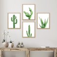 thumbnail image 1 of PixonSign 4 PCS&nbsp;Adhesive Canvas Poster Vibrant Green Cactus Snake Plants Framed Wall Prints Nature Wilderness Digital Art Decorative Multicolor Botanical Floral&nbsp;Artwork - 11"x14" Natural, 1 of 5