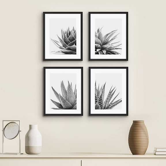 PixonSign 8x10 Poster and Picture Frame, Set of 4, Black