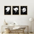 thumbnail image 1 of PixonSign Adhesive Canvas Print Wall Art Set - Black & White Calla Lily Flower Poster Art - Set of 3 Nature Wilderness Floral Plants Photography Wall Décor for Living Room - 12"x16", 1 of 5