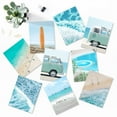 thumbnail image 1 of PixonSign Adhesive Canvas Print Wall Art Set - Blue Ocean Wave & Beach Landscape Poster Arts - Set of 9 Nature Wilderness Seaside Surfboard Wall Décor for Home Decoration - 12"x16", 1 of 5