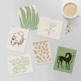thumbnail image 1 of PixonSign Adhesive Canvas Print Wall Art Set - Horse Tropical Jungle Leaf & Humanities Pattern Poster - Set of 6 Abstract Geometric Minimalism Cultural Art Wall Décor - 12"x16"x6, 1 of 5