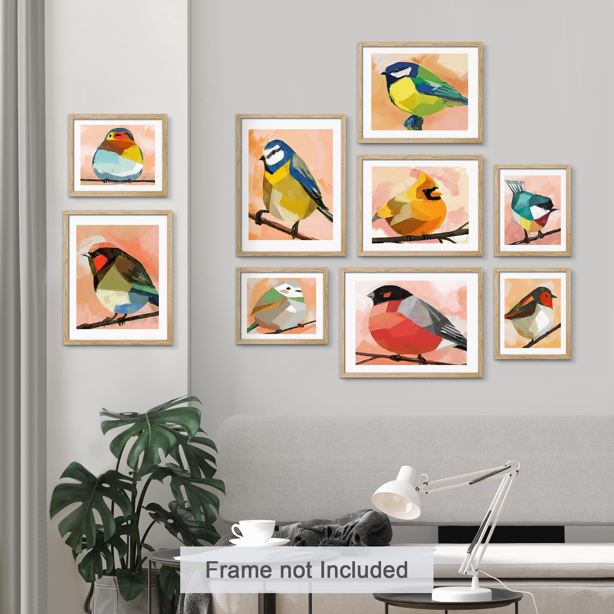 PixonSign Adhesive Canvas Print Wall Art Set - Pastel Watercolor ...