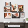 thumbnail image 1 of PixonSign Adhesive Canvas Print Wall Art Set - Vintage Mid-Century Forest Plants Poster Art - Geometric Print Gallery Set of 7 Abstract Illustrations Digital Art Wall Décor for Home - Unframed, 1 of 5