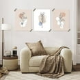 thumbnail image 1 of PixonSign Adhesive Wall Art Abstract Floral Sketches with Color Blocks Posters, Set of 3 Botanical Flowers Illustrations Wall Decor, Wildflowers Canvas Prints for Home Decor - 8"x10", 1 of 5