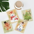 thumbnail image 1 of PixonSign Adhesive Wall Art Christmas Holidays Seasonal Posters, Set of 4 Cute Snowman, Christmas Tree, Polar Bear Illustrations Wall Decor, Canvas Prints for Home Decor - 11"x14", 1 of 5