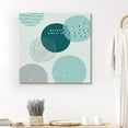 thumbnail image 1 of PixonSign Canvas Print Wall Art Aquamarine Decorated Circles Geometric Shapes Illustrations Modern Art Alternative Relax/Calm Multicolor Warm for Living Room, Bedroom, Office - 16"x16", 1 of 5