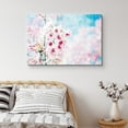 thumbnail image 1 of PixonSign Canvas Print Wall Art Cherry Blossoms in The Cloudy Sky Floral Wilderness Mixed Media Realism Glam Whimsical Multicolor Ultra for Living Room, Bedroom, Office - 16"x24", 1 of 5