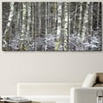 thumbnail image 1 of PixonSign Canvas Print Wall Art Cracked Paint Texture Snow on Forest Trees Nature Wilderness Illustrations Modern Art Rustic Landscape Relax/Calm Warm for Living Room, Bedroom, Office - 24"x36"x3, 1 of 5
