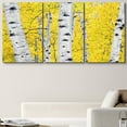 thumbnail image 1 of PixonSign Canvas Print Wall Art Cracked Paint Textured Yellow Forest Leaves Nature Wilderness Illustrations Modern Art Rustic Scenic Colorful Ultra for Living Room, Bedroom, Office - 16"x24"x3, 1 of 4