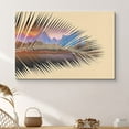 thumbnail image 1 of PixonSign Canvas Print Wall Art Double Exposure Palm Leaf & Mountains Floral Wildlife Illustrations Realism Tropical Landscape Colorful Multicolor Ultra for Living Room, Bedroom, Office - 24"x36", 1 of 5
