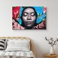 thumbnail image 1 of PixonSign Canvas Print Wall Art Graphic Confident Woman Mural Graffiti & Street Art Comics Digital Art Modern Art Bohemian Portrait Fun Multicolor Ultra for Living Room, Bedroom, Office - 16"x24", 1 of 5
