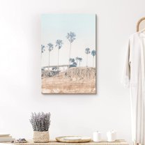 PixonSign Canvas Print Wall Art Mid-Century Modern Home in Palm Springs Nature Wilderness Photography Modern Art Rustic Landscape Colorful Multicolor Ultra for Living Room, Bedroom, Office - 32"x48"