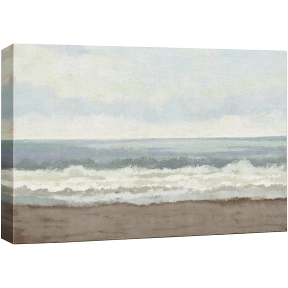 PixonSign Canvas Print Wall Art Ocean Wave Coastal Landscape Nature Wilderness Illustrations Fine Art Decorative Farmhouse/Country Relax/Calm/Cozy Multicolor Zen for Bedroom - 12"x18"