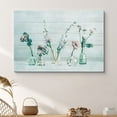 thumbnail image 1 of PixonSign Canvas Print Wall Art Pink Flowers in Glass Vases Floral Wilderness Illustrations Modern Art Glam Group Colorful Multicolor Pastel for Living Room, Bedroom, Office - 32"x48", 1 of 5