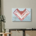 thumbnail image 1 of PixonSign Canvas Print Wall Art Pink & White Abstract Heart Geometric Shapes Wood Panels Modern Art Farmhouse/Country Relax/Calm Ultra for Living Room, Bedroom, Office - 24"x36", 1 of 5