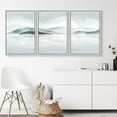 thumbnail image 1 of PixonSign Canvas Print Wall Art Set Abstract Blue and Gray Rolling Hills Geometric Wilderness Illustrations Modern Art Rustic Landscape Pastel for Living Room, Bedroom, Office - 24"x36"x3 White, 1 of 5