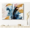 thumbnail image 1 of PixonSign Canvas Print Wall Art Set Cloud Inspired Smeared Brushstrokes Geometric Shapes Illustrations Modern Art Contemporary Colorful Multicolor Ultra for Living Room, Bedroom, Office - 24"x36"x2, 1 of 5