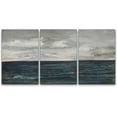 thumbnail image 1 of PixonSign Canvas Print Wall Art Set Storm Cloud Blue Ocean Wave Coastal Seascape Nature Wilderness Illustrations Modern Art Decorative Rustic Relax/Calm Colorful for Bedroom - 24"x36"x3, 1 of 5