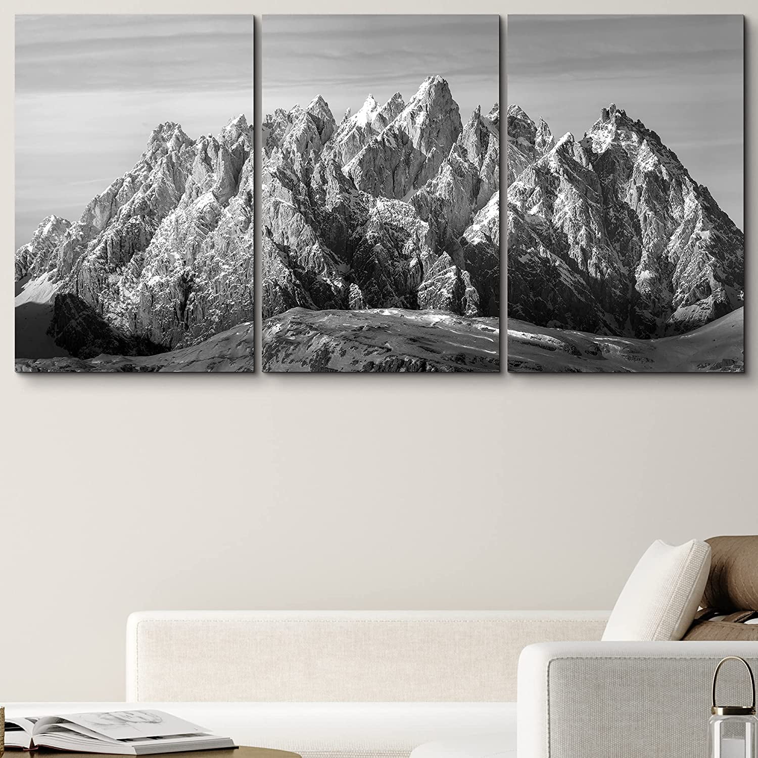 PixonSign Canvas Print Wall Art Set Vintage Mountains in The Sunlight ...