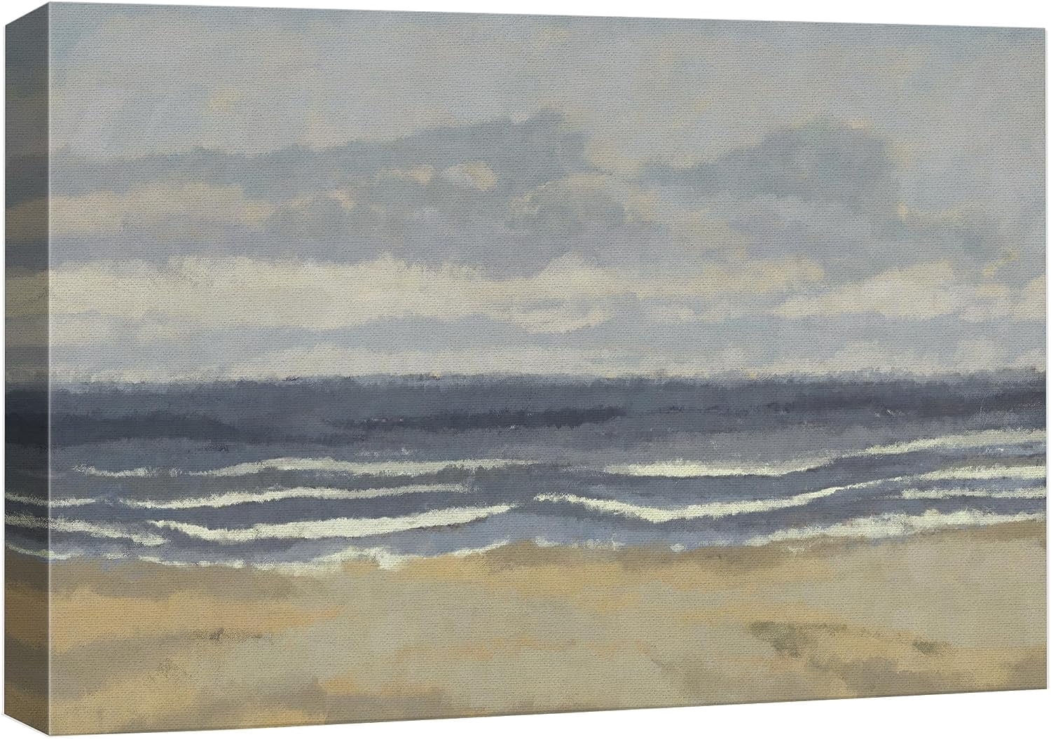 PixonSign Canvas Print Wall Art Storm Cloud Coastal Ocean Beach Nature ...