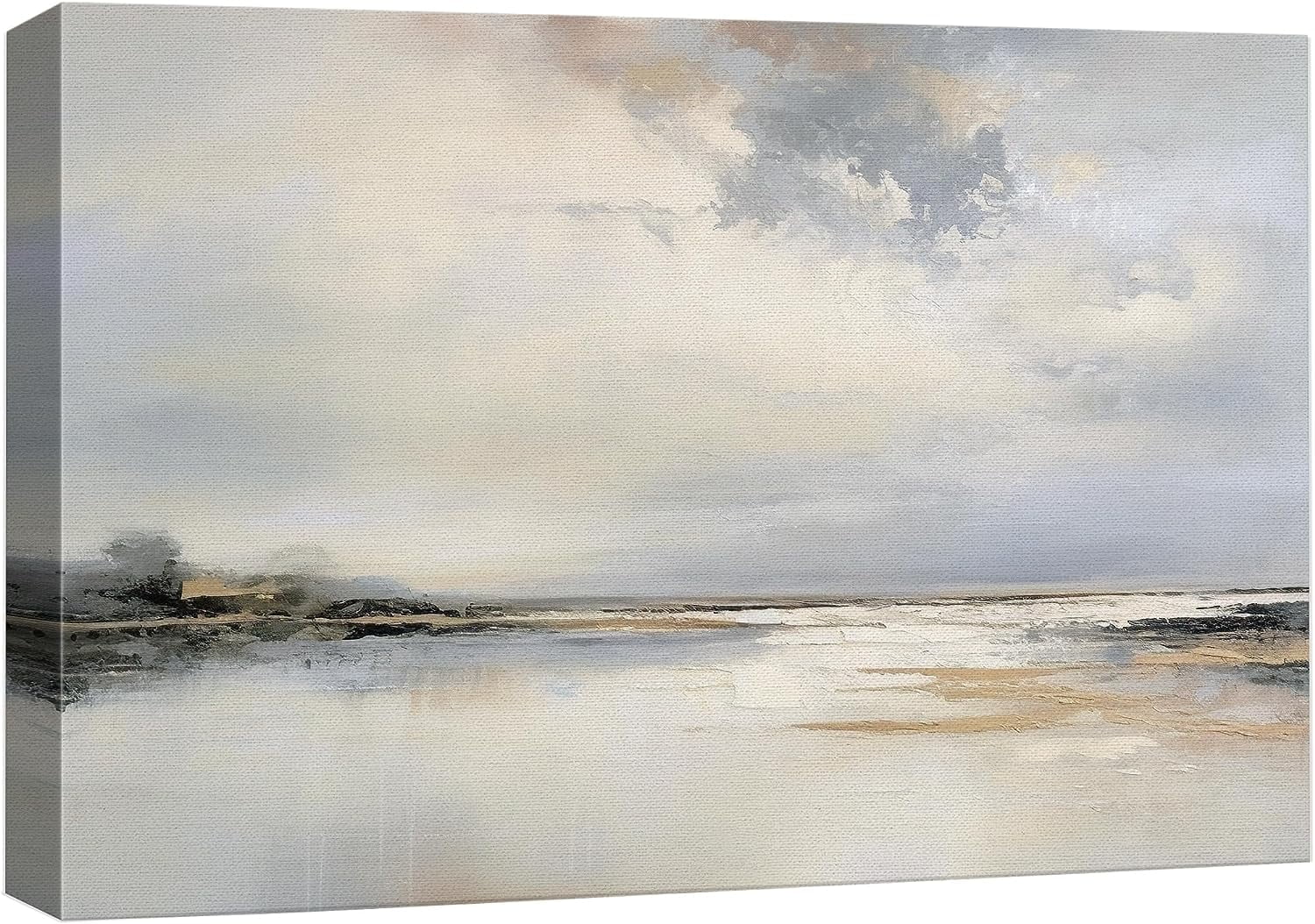 PixonSign Canvas Print Wall Art Storm Cloud Lake Reflection Nature ...
