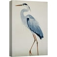 thumbnail image 1 of PixonSign Canvas Print Wall Art Watercolor Pastel Blue Heron Galapagos Bird Animals Wilderness Illustrations Modern Art Antique Vintage Farmhouse Relax/Calm/Cozy - 12"x18", 1 of 5