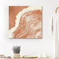 thumbnail image 1 of PixonSign Canvas Wall Art Rustic Wood Rings Illustrations Canvas Prints Minimalist Modern Art Orange Wall Decor for Living Room Bedroom Office - 24"x24", 1 of 5