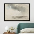 thumbnail image 1 of PixonSign Framed Canvas Print Wall Art Black Blue Abstract Pastel Landscape Nature Wilderness Illustrations Modern Art Decorative Minimal Rustic for Living Room, Bedroom, Office - 24"x36" Black, 1 of 5
