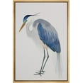 thumbnail image 1 of PixonSign Framed Canvas Print Wall Art Blue Heron Bird Portrait Pastel Watercolor Animals Wilderness Illustrations Modern Art Antique Vintage Farmhouse Relax/Calm/Cozy for Bedroom - 24"x36" Natural, 1 of 5