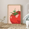 thumbnail image 1 of PixonSign Framed Canvas Print Wall Art Bright Red Tomato Close-Up Food Fruit Illustrations Modern Art Contemporary Colorful Multicolor Ultra for Living Room, Bedroom, Office - 24"x36" Natural, 1 of 5