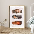 thumbnail image 1 of PixonSign Framed Canvas Print Wall Art Dotted Orange and Black Feathers Animals Wilderness Illustrations Modern Art Rustic Colorful Multicolor Boho Decor for Living Room, Bedroom - 16"x24" Natural, 1 of 5