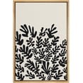 thumbnail image 1 of PixonSign Framed Canvas Print Wall Art Duotone Minimal Vintage Forest Leaf Collage Abstract Shapes Illustrations Modern Art Boho Decorative Chic for Living Room, Bedroom, Office - 16"x24" NATURAL, 1 of 5