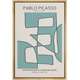 thumbnail image 1 of PixonSign Framed Canvas Print Wall Art Geometric Mid-Century Line Picasso Abstract Shapes Illustrations Modern Art Decorative Minimal Relax/Calm for Living Room, Bedroom, Office - 16"x24" NATURAL, 1 of 5