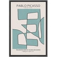 thumbnail image 1 of PixonSign Framed Canvas Print Wall Art Geometric Mid-Century Line Picasso Abstract Shapes Illustrations Modern Art Decorative Minimal Relax/Calm for Living Room, Bedroom, Office - 16"x24" BLACK, 1 of 5