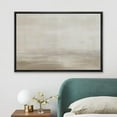 thumbnail image 1 of PixonSign Framed Canvas Print Wall Art Grunge Pastel Brown Watercolor Vista Abstract Shapes Illustrations Modern Art Decorative Minimal Relax/Calm for Living Room, Bedroom, Office - 24"x36" Black, 1 of 5