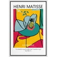 thumbnail image 1 of PixonSign Framed Canvas Print Wall Art Henri Matisse Pineapple Geometric Watercolor Classic Vintage Illustrations Fine Art Decorative Multicolor for Living Room, Bedroom, Office - 16"x24" WHITE, 1 of 5