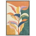 thumbnail image 1 of PixonSign Framed Canvas Print Wall Art Mid-Century Modern Vibrant Forest Wildflower Flower Nature Wilderness Illustrations Modern Art Cozy Decorative Colorful Multicolor - 24"x36" White, 1 of 5