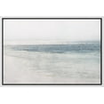thumbnail image 1 of PixonSign Framed Canvas Print Wall Art Misty Fog Ocean Wave Beach Nature Wilderness Illustrations Fine Art Decorative Farmhouse/Country Relax/Calm/Cozy Multicolor Zen for Bedroom - 24"x36" White, 1 of 4