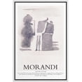 thumbnail image 1 of PixonSign Framed Canvas Print Wall Art Morandi Watercolor Geometric Polygon Landscape Classic Vintage Illustrations Fine Art Decorative Multicolor for Living Room, Bedroom, Office - 24"x36" WHITE, 1 of 5