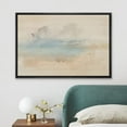 thumbnail image 1 of PixonSign Framed Canvas Print Wall Art Pastel Abstract Paint Stroke Landscape Nature Wilderness Illustrations Modern Art Decorative Minimal Rustic for Living Room, Bedroom, Office - 24"x36" Black, 1 of 5