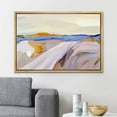thumbnail image 1 of PixonSign Framed Canvas Print Wall Art Pastel Paint Stroke Mountain Landscape Nature Wilderness Illustrations Modern Art Decorative Minimal Rustic for Living Room, Bedroom, Office - 24"x36" Natural, 1 of 5