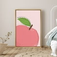thumbnail image 1 of PixonSign Framed Canvas Print Wall Art Pink Apple Close-Up Food Fruit Illustrations Modern Art Contemporary Colorful Multicolor Ultra for Living Room, Bedroom, Office - 24"x36" Natural, 1 of 5