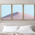 thumbnail image 1 of PixonSign Framed Canvas Print Wall Art Purple Desert Dune Nature Wilderness Photography Realism Southwest Scenic Relax/Calm Multicolor Pastel for Living Room, Bedroom, Office - 24"x36"x3 Natural, 1 of 5